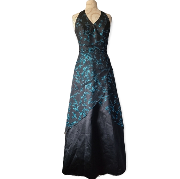 sachin and babi light blue dress Gothic Emo Black Prom Dress in Black